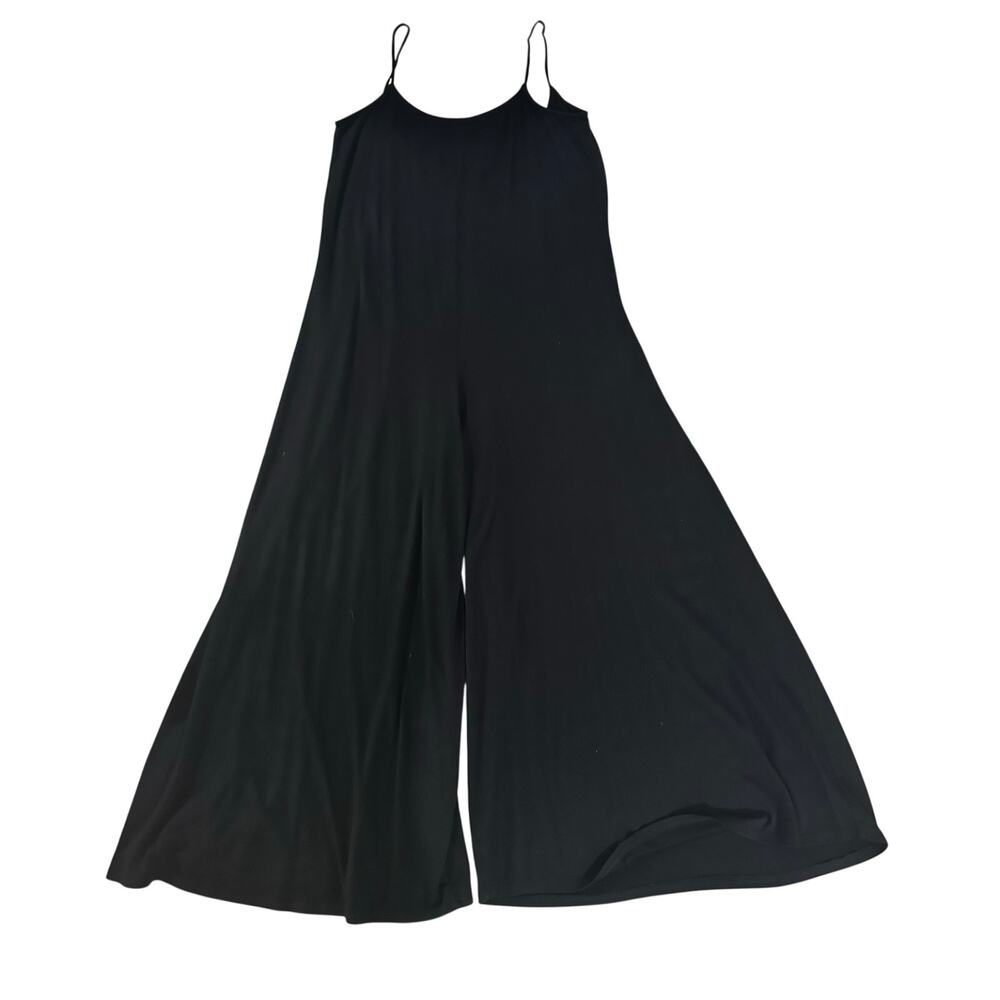 Rachel Pally Black Modal Wide Leg Jumpsuit- XLarge- Scoop Back